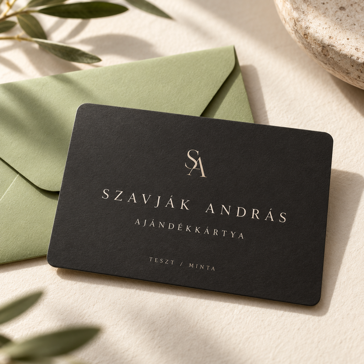 Generált mintakép – Szavják András ajándékkártya, nem beváltható